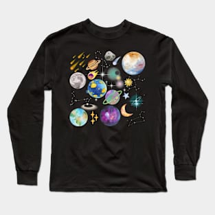 Galactic Collage Long Sleeve T-Shirt